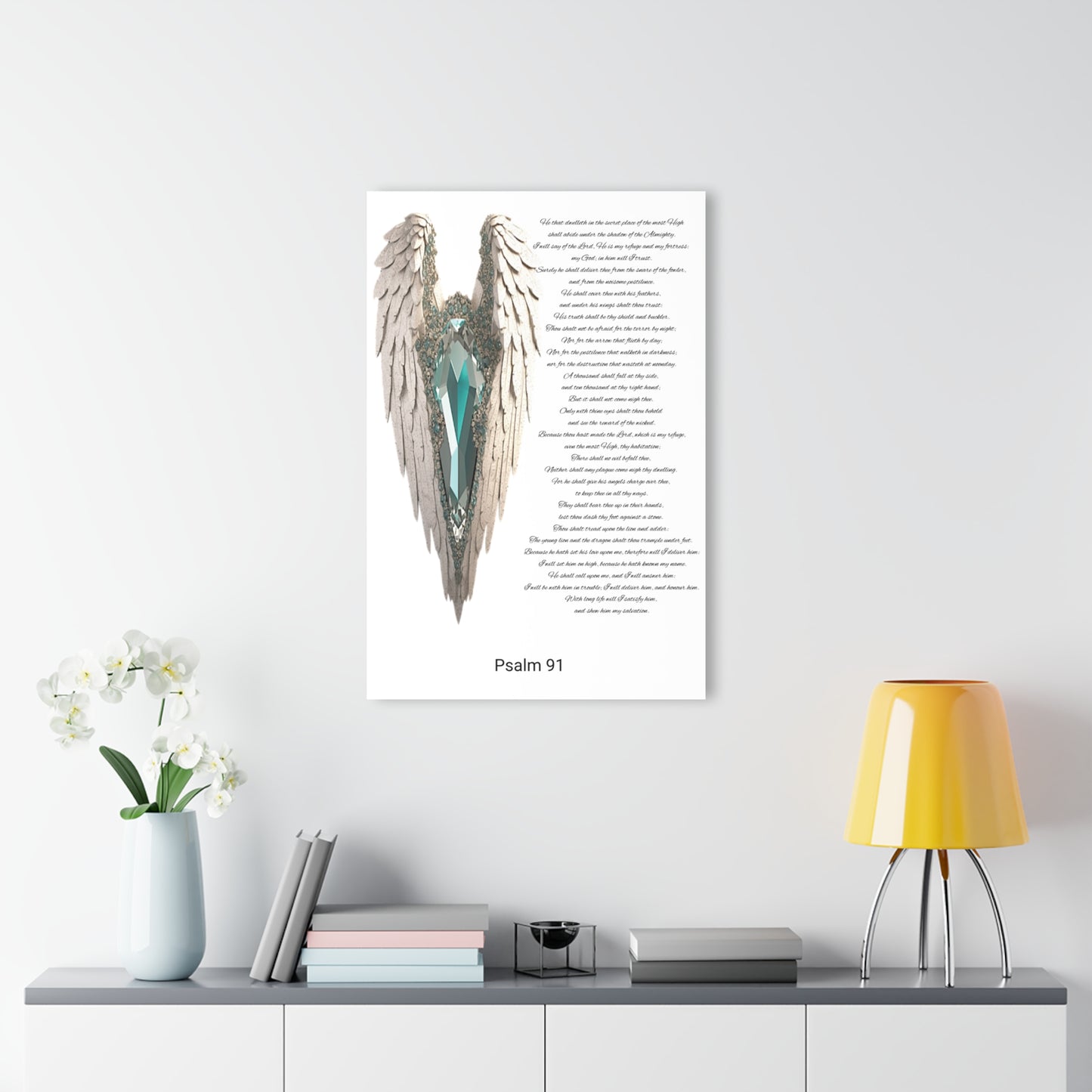 Psalm 91 Acrylic Wall Decor 24" x 36"