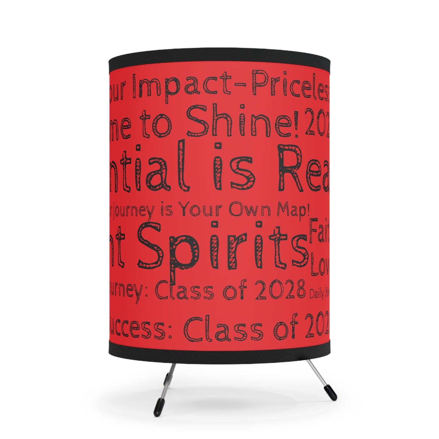 Triumph Tripod Desk Lamp- Red