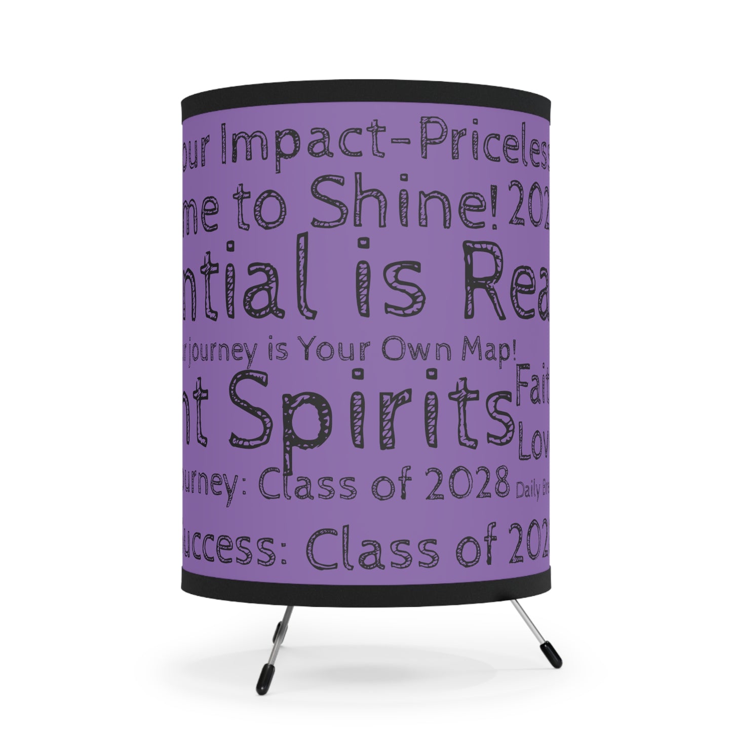 Triumph Tripod Desk Lamp- Purple