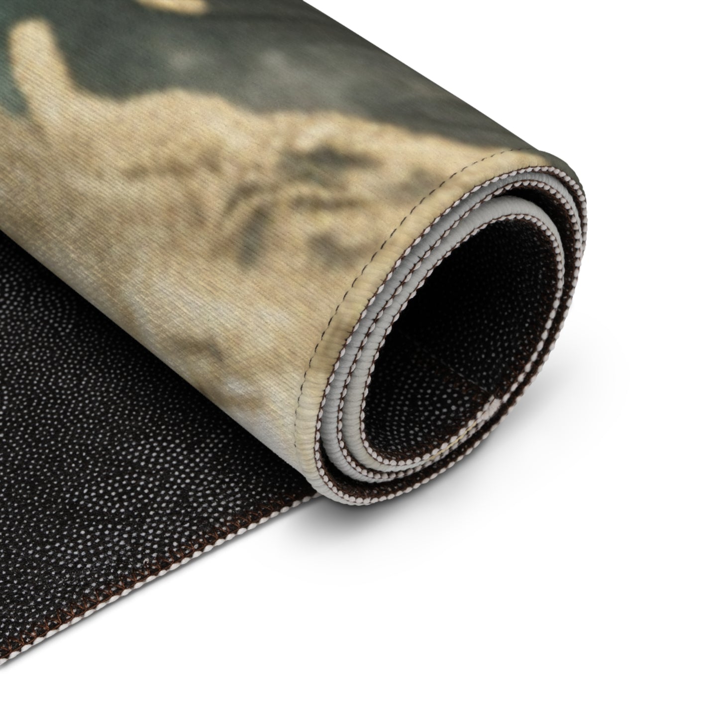 Green Abstract Rug