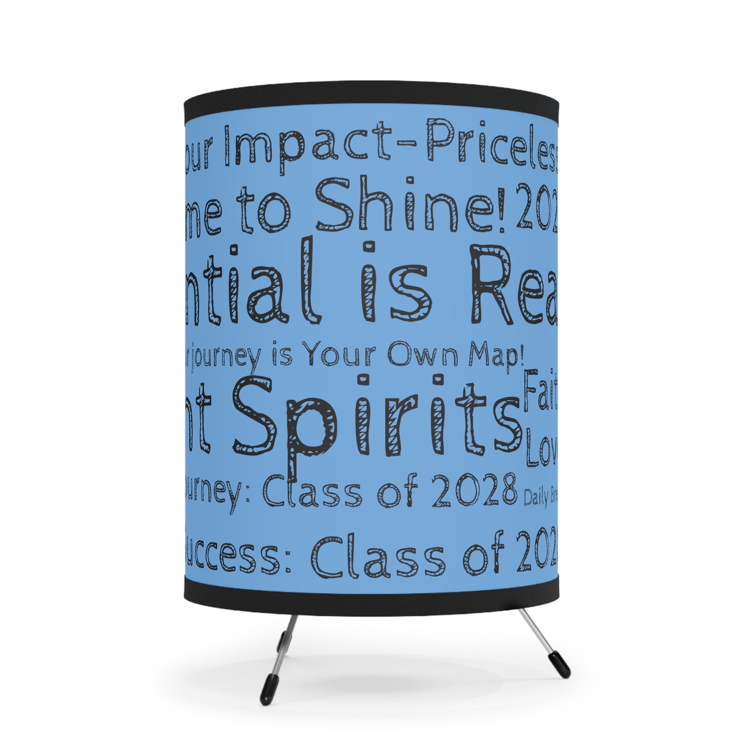 Triumph Tripod Desk Lamp- Light blue