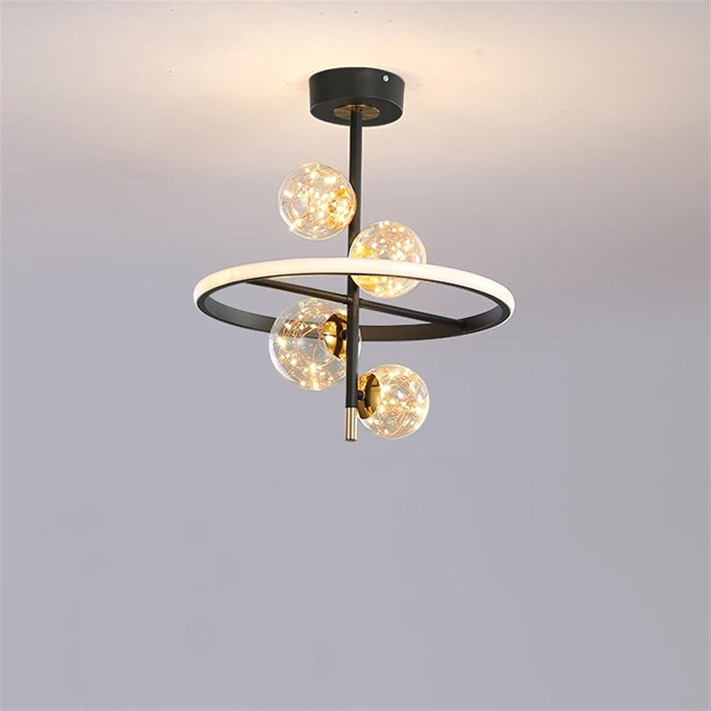 LuxeGlow Modern Iron LED Ceiling Lighting