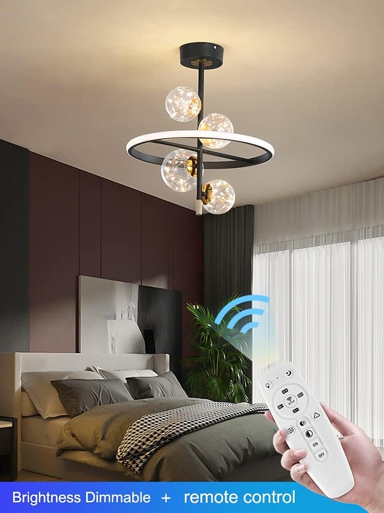 LuxeGlow Modern Iron LED Ceiling Lighting