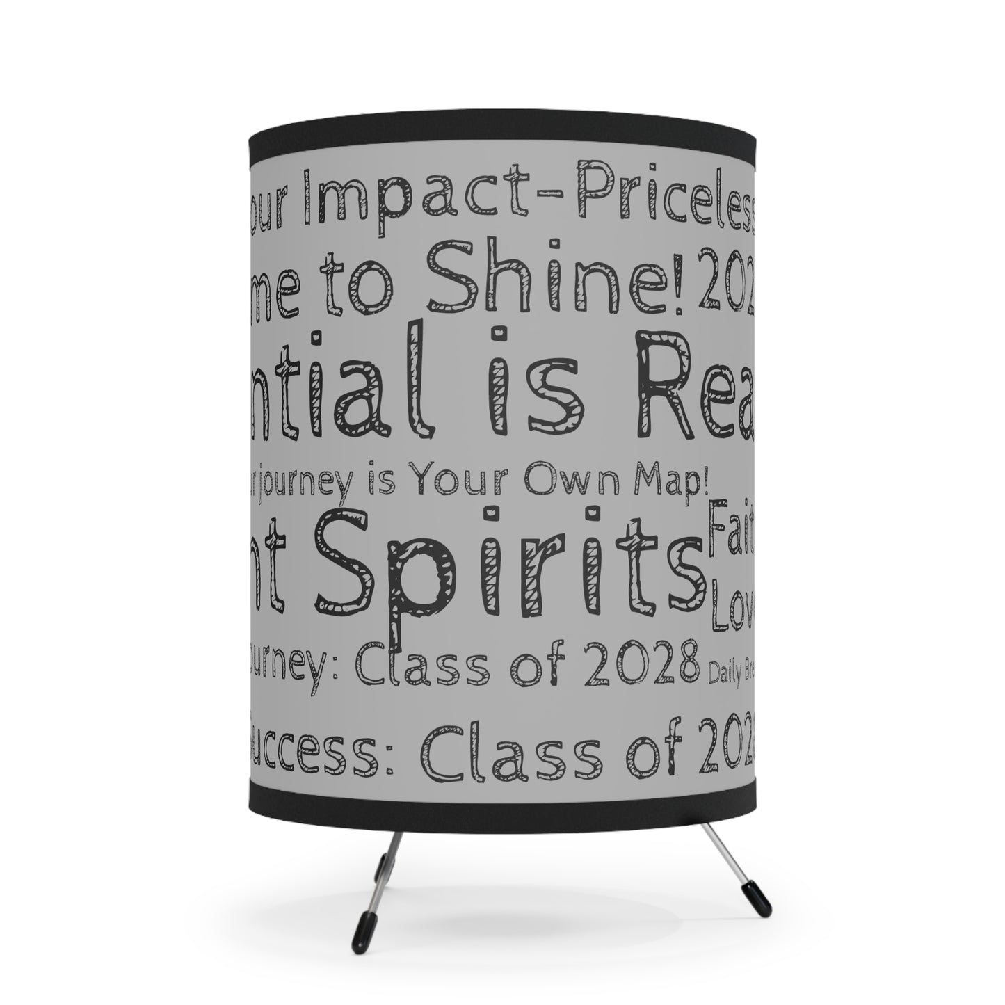 Triumph Tripod Desk Lamp- Gray