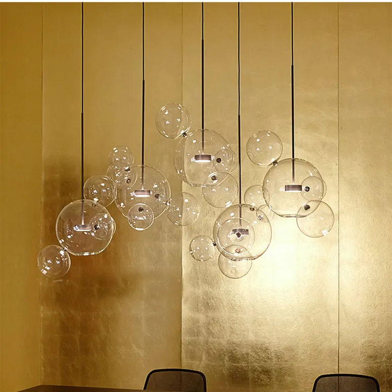 Opulent Crystal-Shaded Gold Chandelier