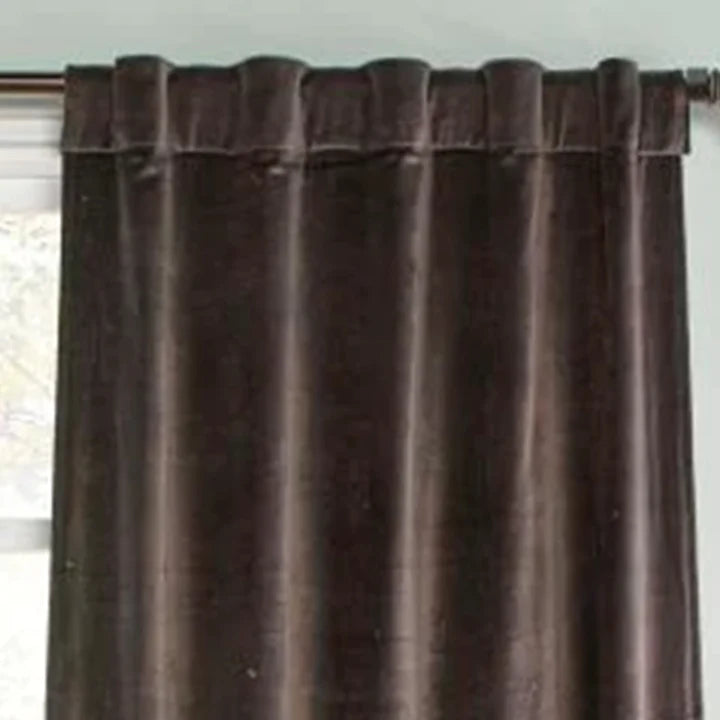 Raina Deep Charcoal Velvet Panel