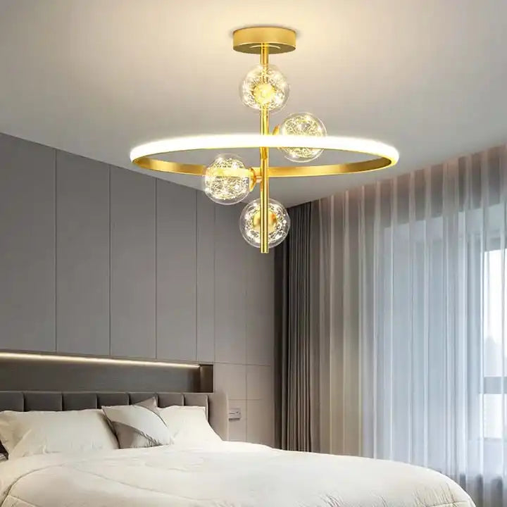 LuxeGlow Modern Iron LED Ceiling Lighting