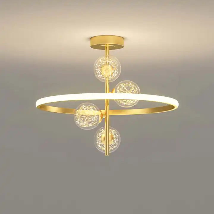 LuxeGlow Modern Iron LED Ceiling Lighting