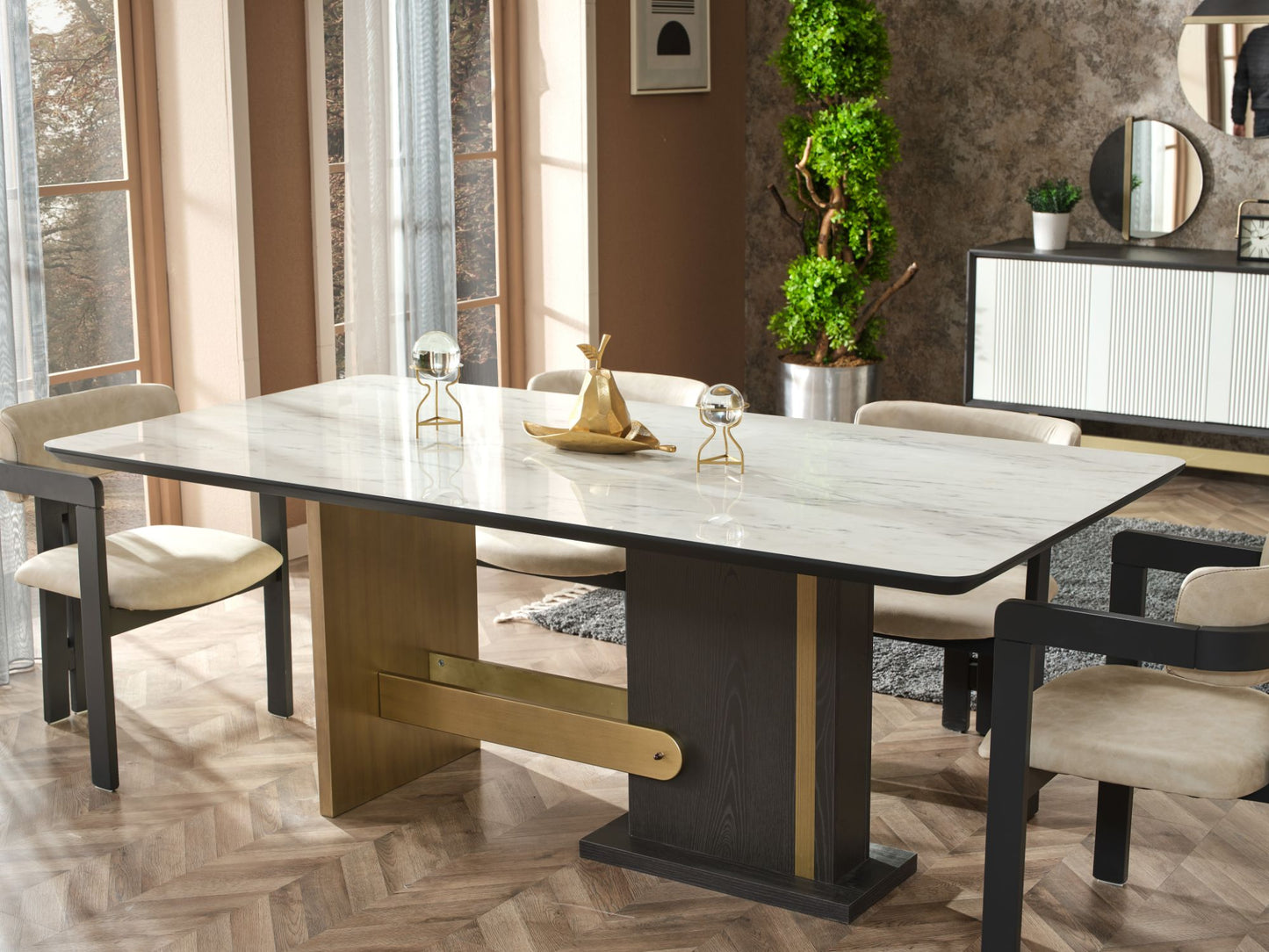 Pendik Dining Table – Bold Design with Contemporary Flair