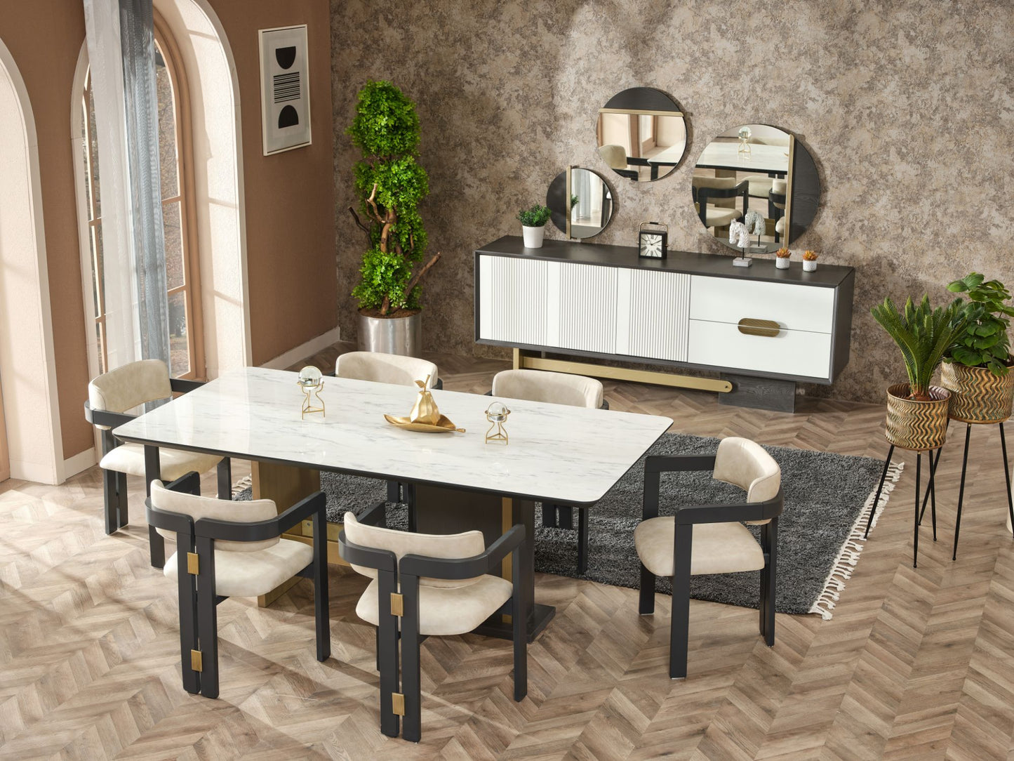 Pendik Dining Table – Bold Design with Contemporary Flair