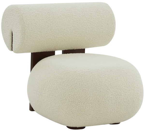 Kamaria Faux Shearling Modern Accent Chair