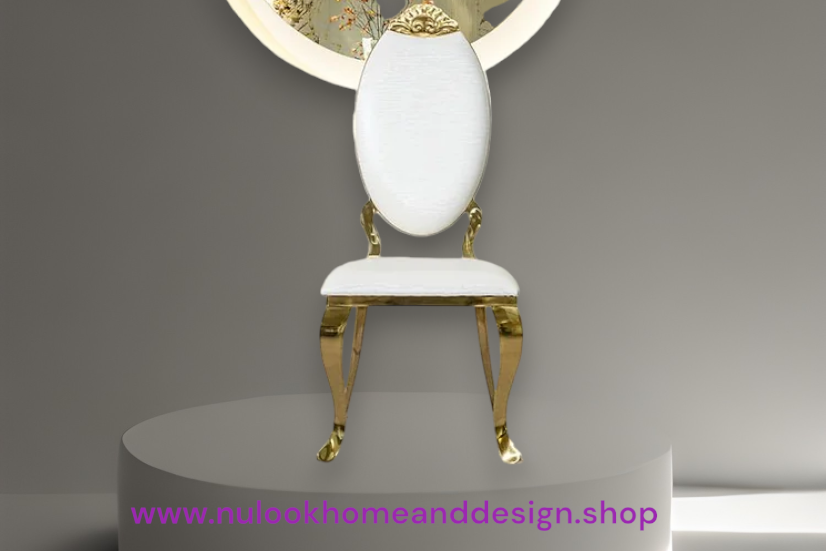 Regal Gold Cabriole Dining Chairs (Set of 2)