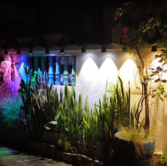 PS2003 (wall. Ground two lights). Outdoor solar energy intelligent light-controlled wall lamp. (Free cable / installation / electricity)