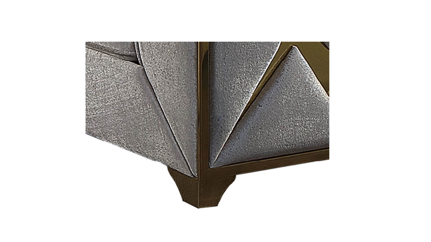 Velencia 3Pc Modern Living Room Set in Cream