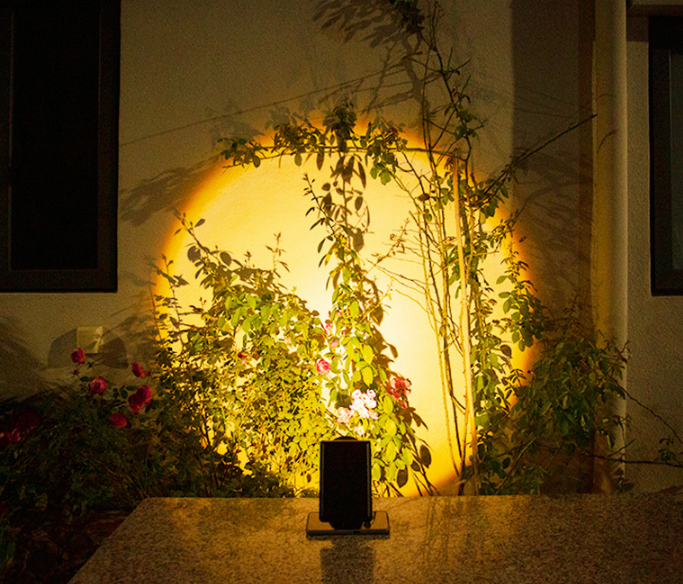 PS2003 (wall. Ground two lights). Outdoor solar energy intelligent light-controlled wall lamp. (Free cable / installation / electricity)