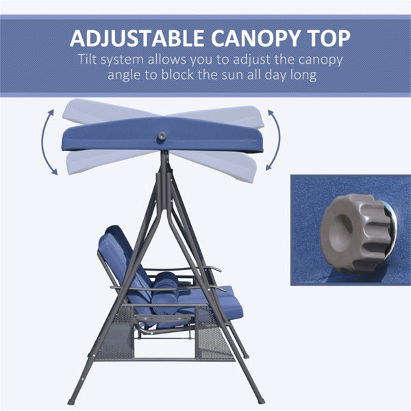 2 seats Outdoor Patio Swing Chair (Swiship ship)( Prohibited by WalMart )