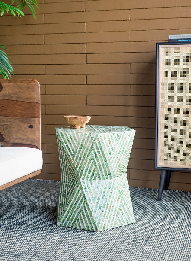 Accent Stool- Green
