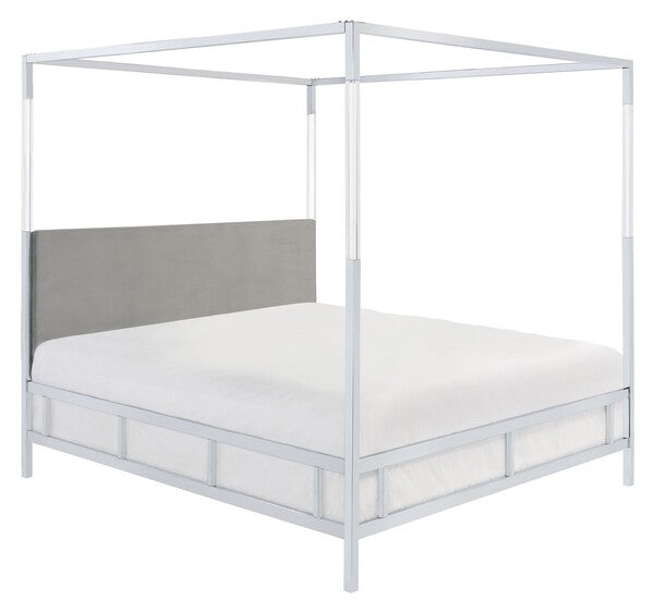 Dorothy Acrylic Canopy Bed- King- 2 colors