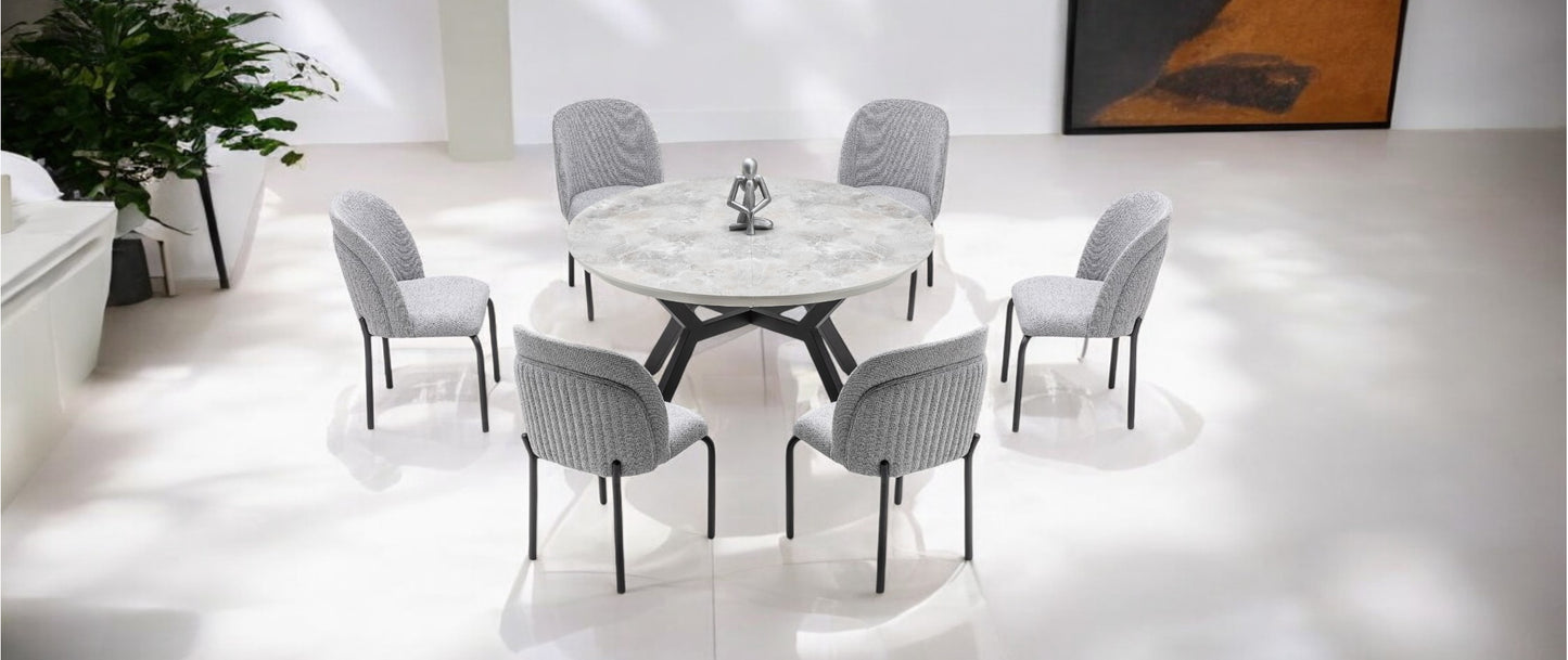 Zirkon Dining Table – Contemporary Elegance with Expandable Functionality