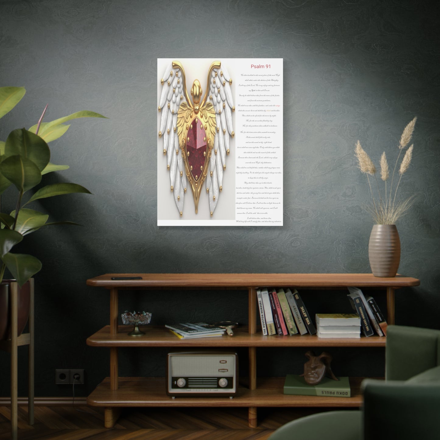 Psalm 91 wall art Canvas