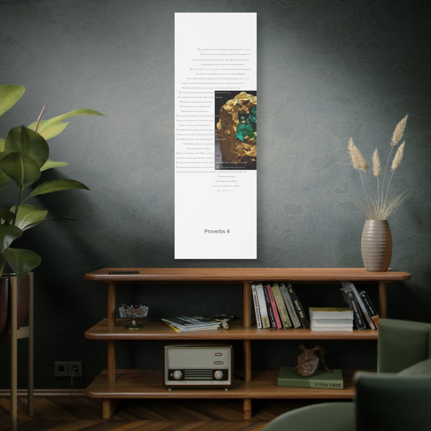 Proverbs 4: Nothing is worth more than Wisdom and Understanding (Abstract). - Wall Art