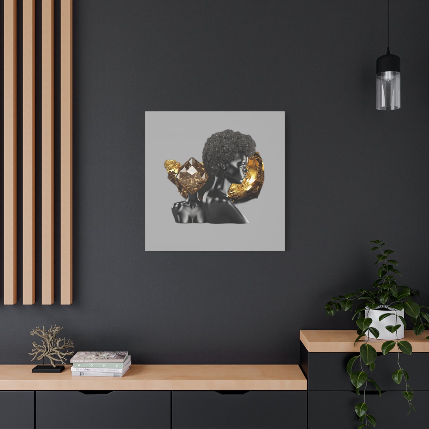 The Black in Everything is Golden (Gray)- Wall Art