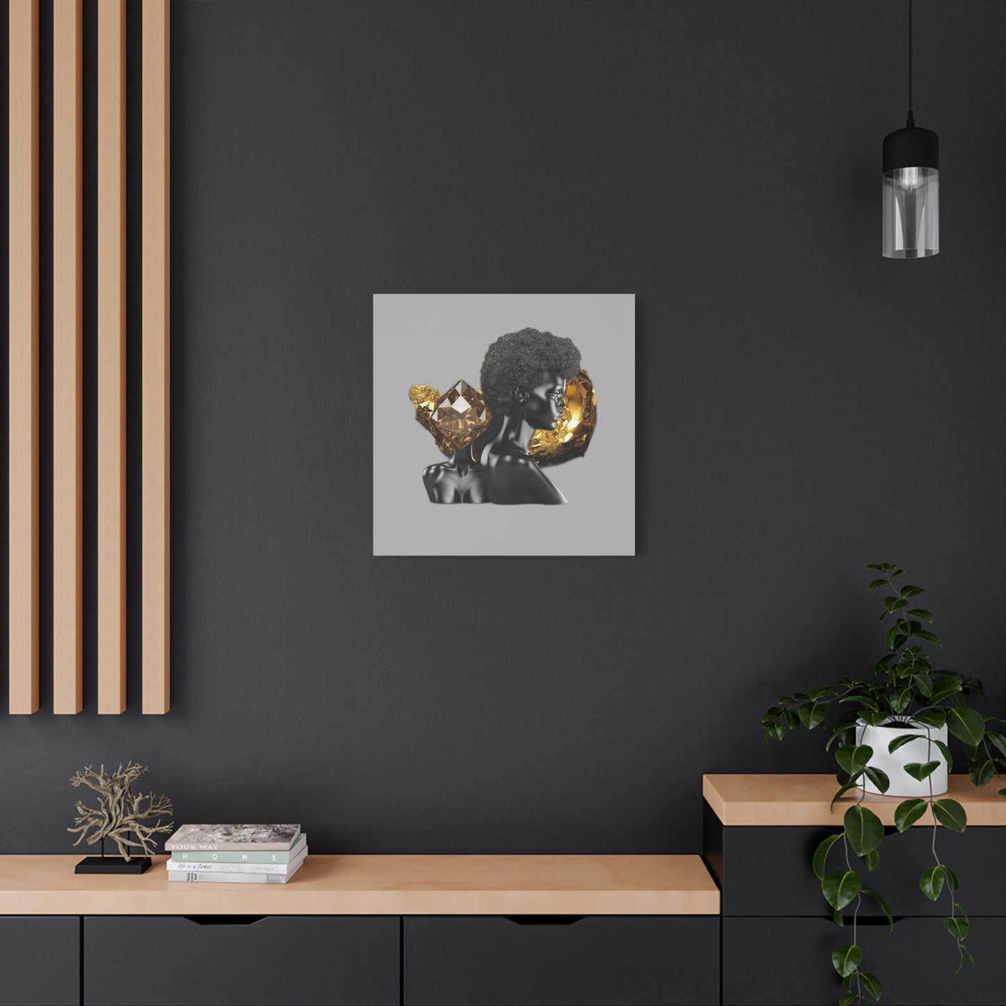 The Black in Everything is Golden (Gray)- Wall Art