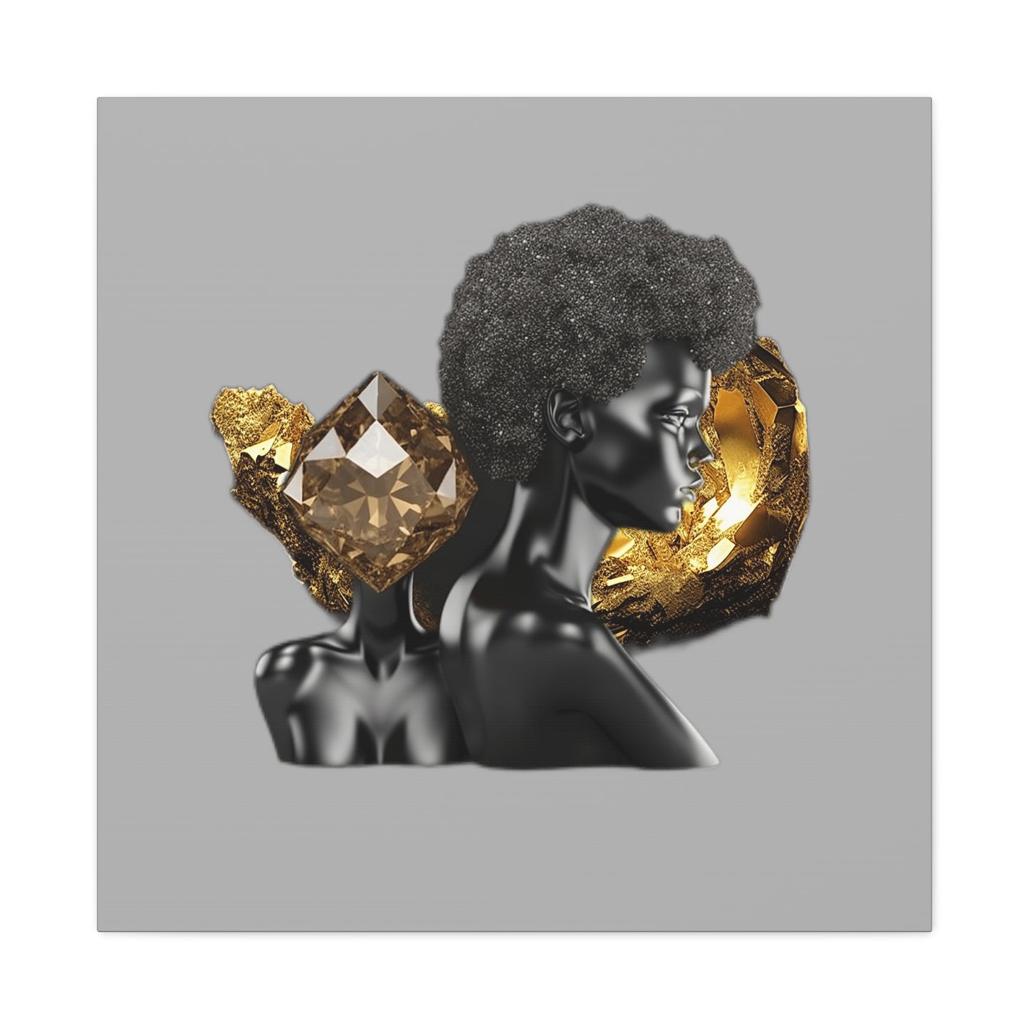 The Black in Everything is Golden (Gray)- Wall Art