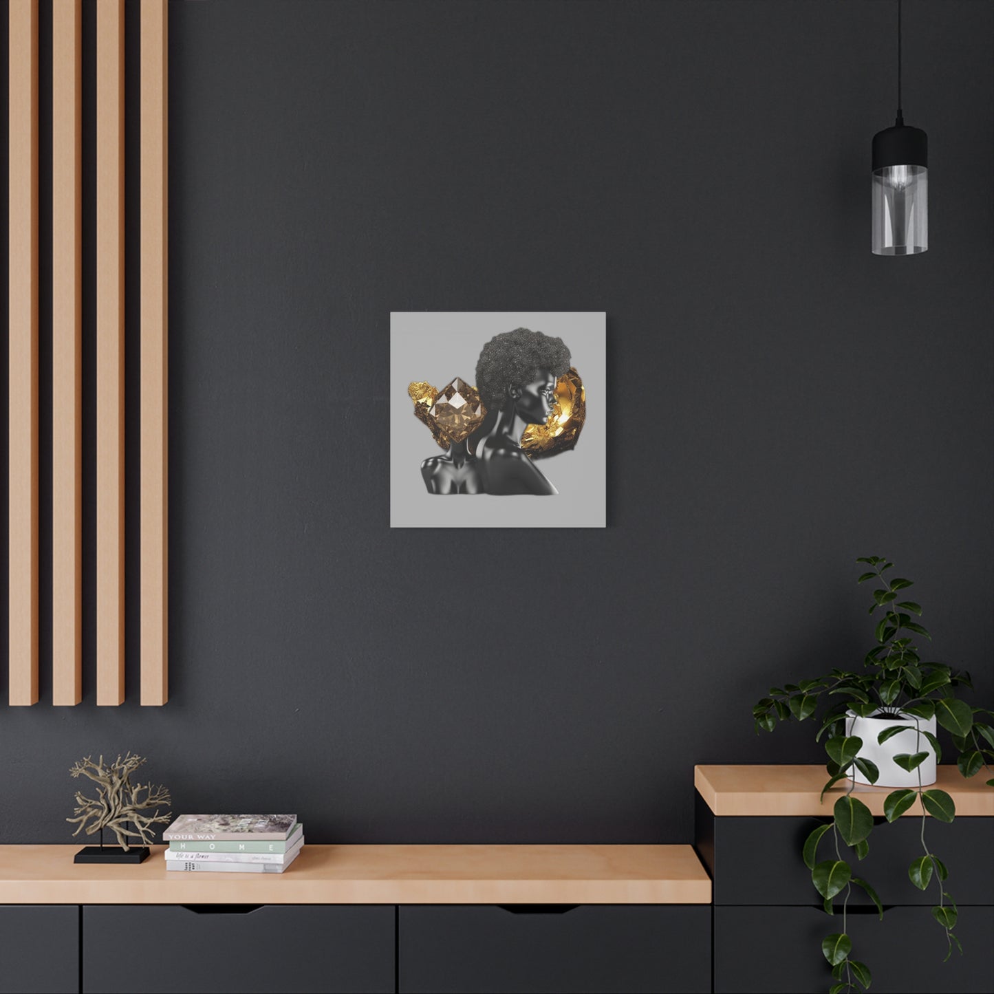 The Black in Everything is Golden (Gray)- Wall Art