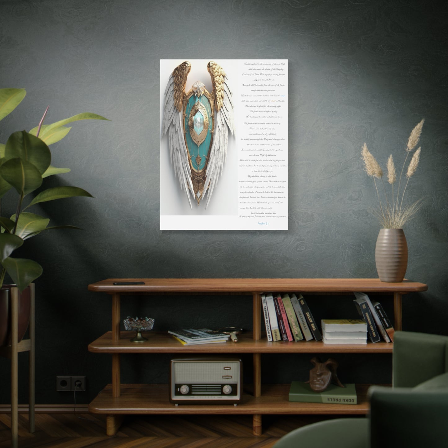 Psalm 91 wall art Canvas