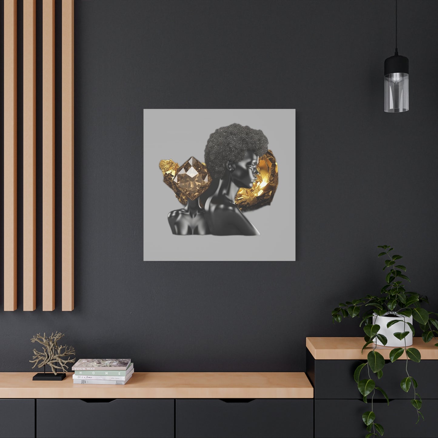 The Black in Everything is Golden (Gray)- Wall Art