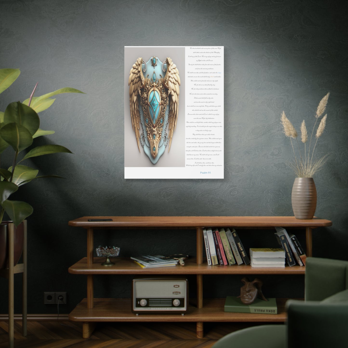 Psalm 91 Wall Decor Canvas