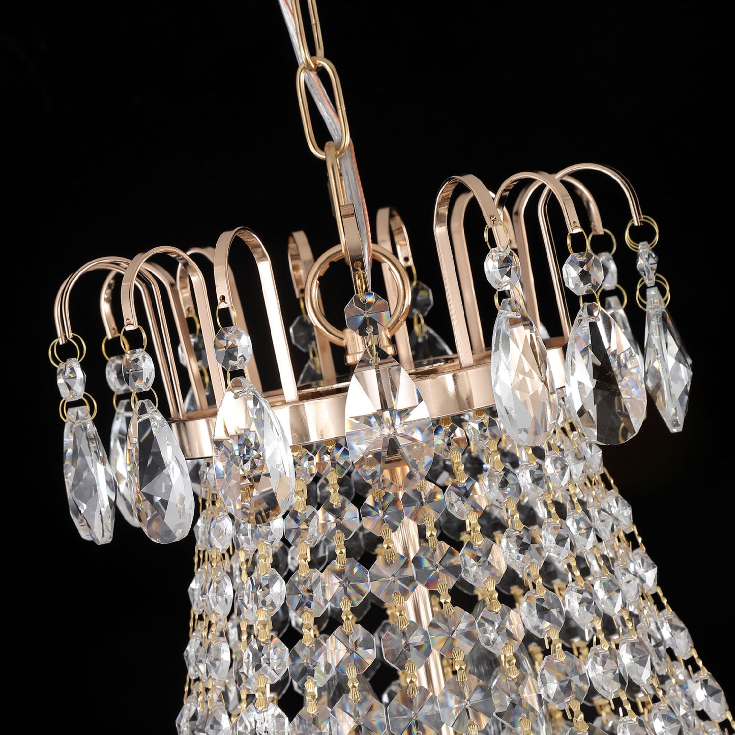 Gold Crystal Chandelier