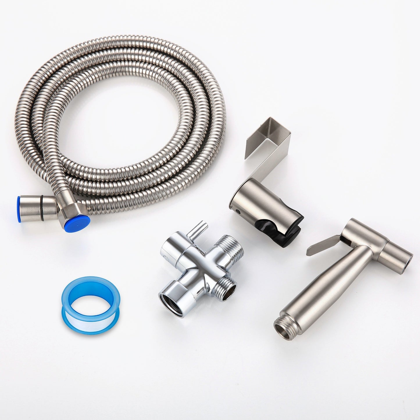 Handheld Bidet Sprayer Stainless Steel Bathroom Shower Toilet Bidet Sprayer Baby Cloth Diaper Sprayer Kit with Hose Brass Valve For Personal Hygiene Toilet Clean