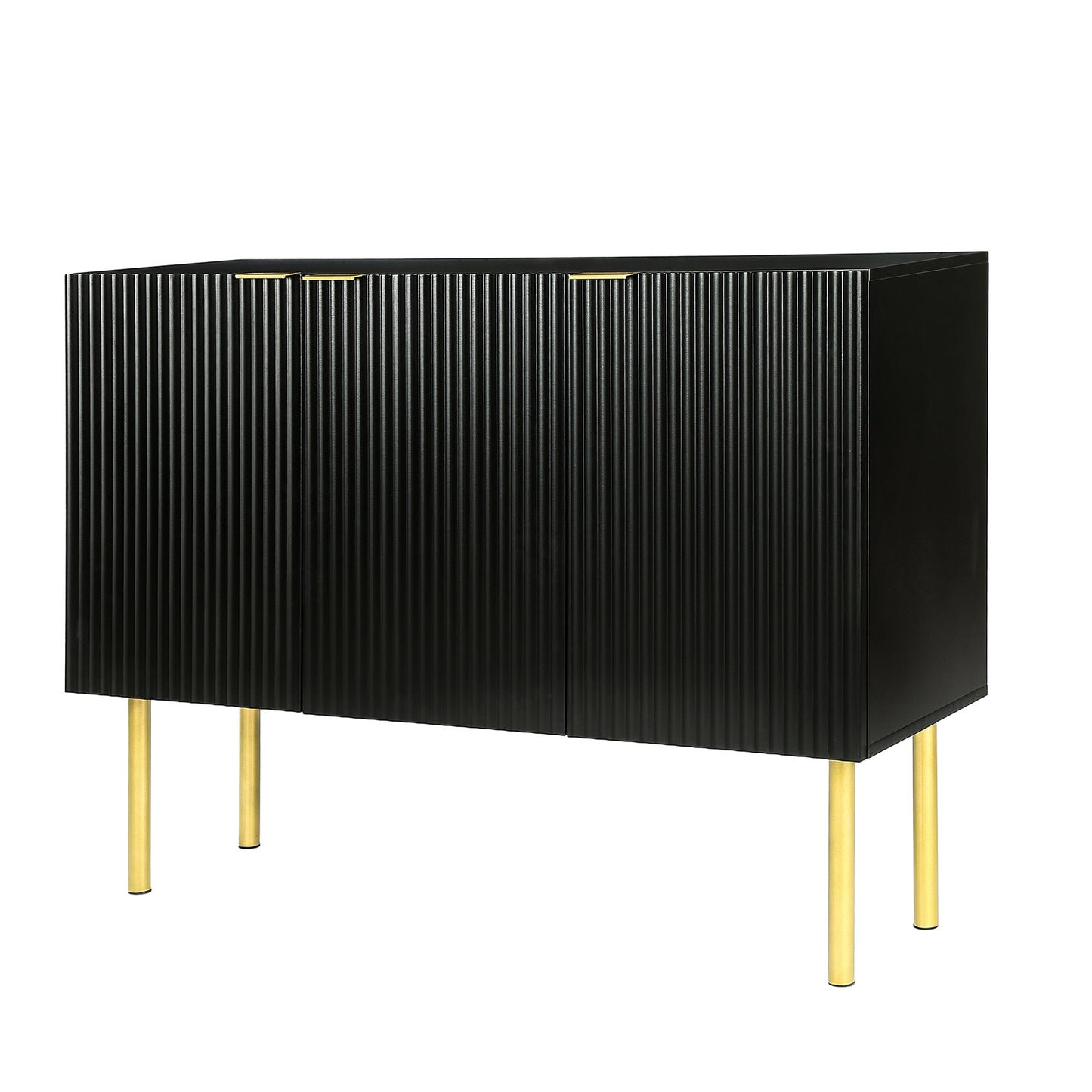 Board Cabinet with Gold Metal Legs