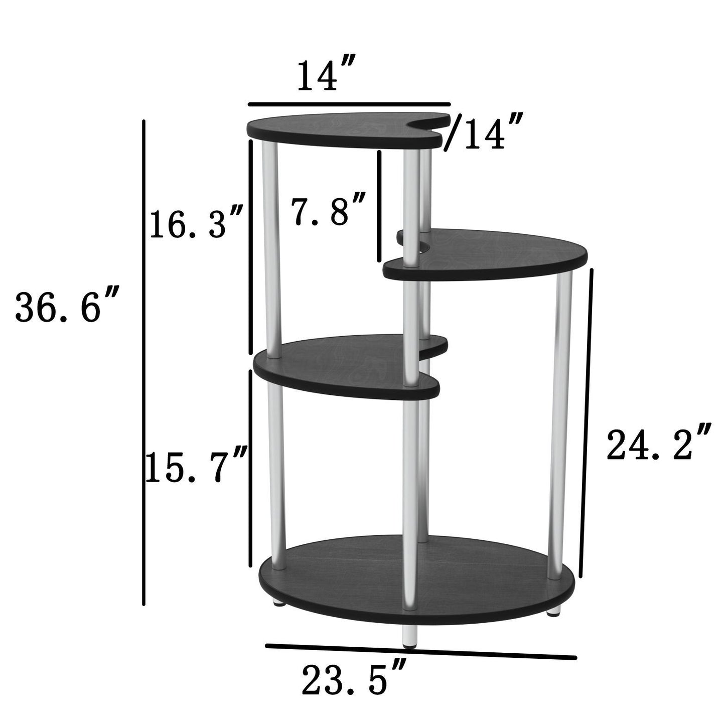 4 Tier Metal Plant Stand Foldable Tall Plant