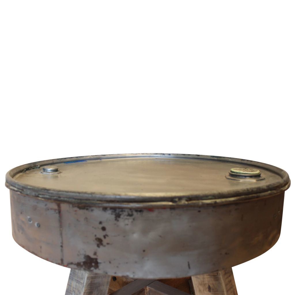 Coffee Table Solid Reclaimed Wood 23.6"x17.7" Silver