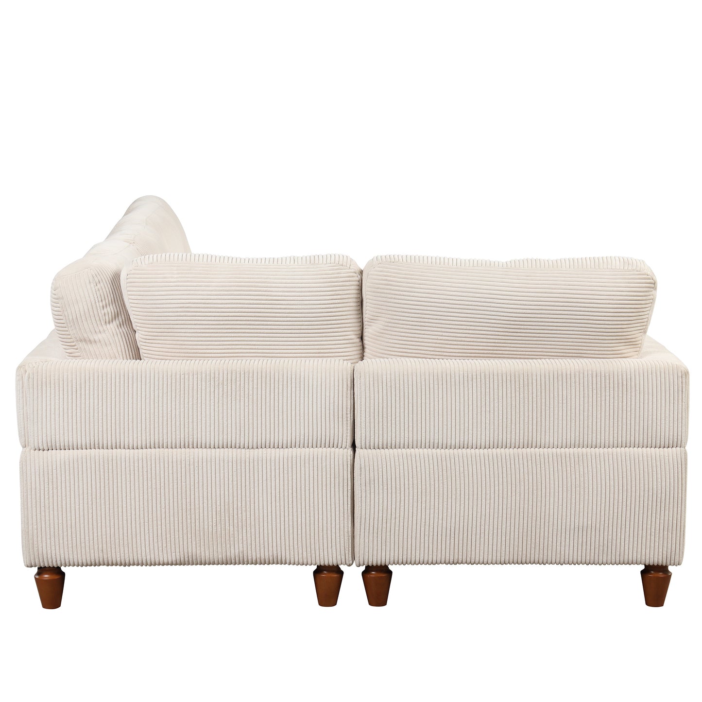 U_Style Modular Sectional Sofa with Ottoman L Shaped Corner Sectional for Living Room, Office, Spacious Space(same sku: WY000336AAA)