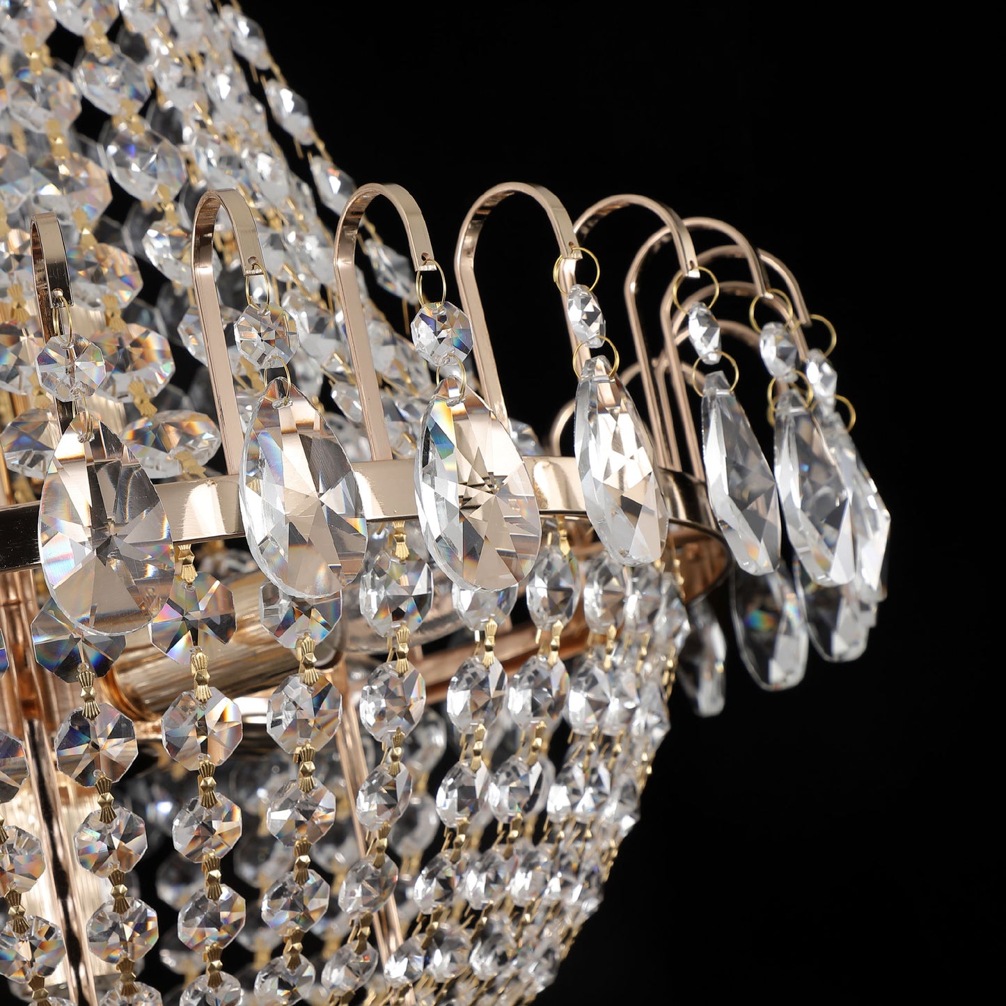 Gold Crystal Chandelier