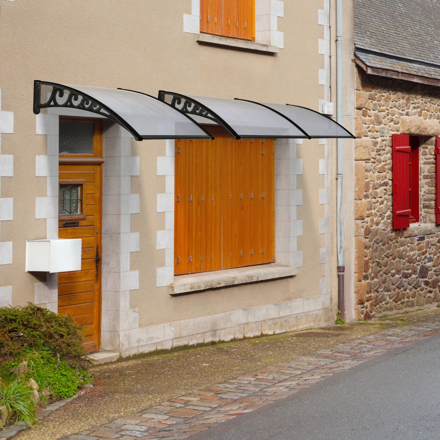 100x100 5mm PC Hollow Sheet Awning