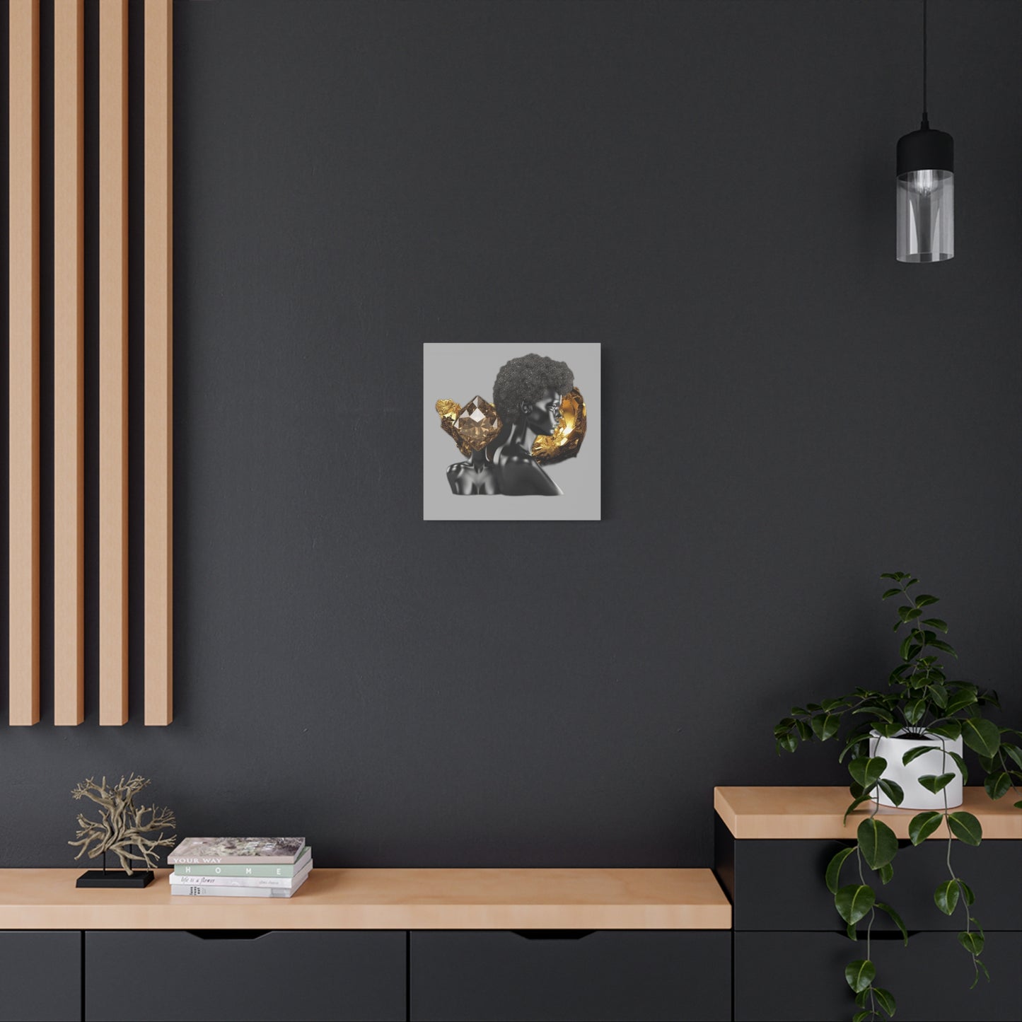 The Black in Everything is Golden (Gray)- Wall Art