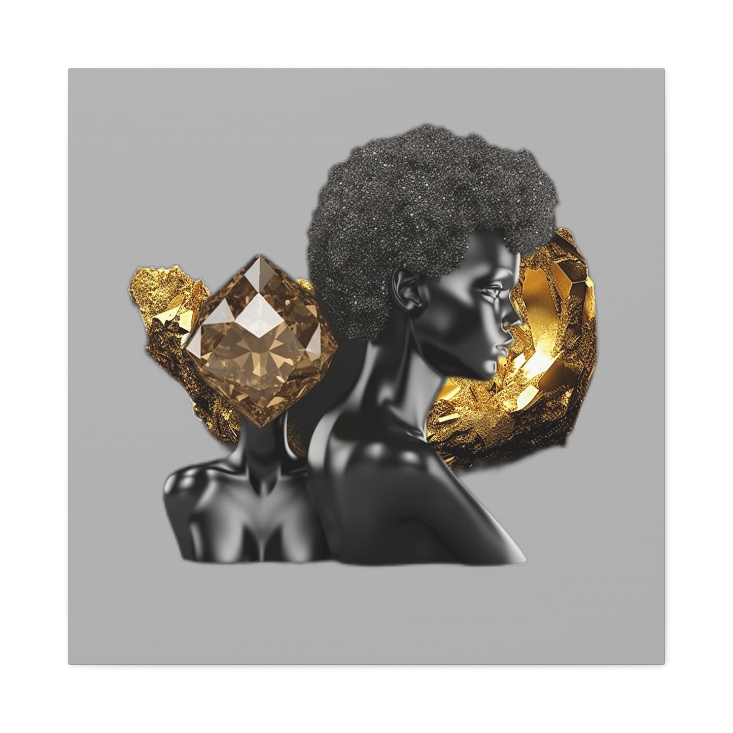 The Black in Everything is Golden (Gray)- Wall Art