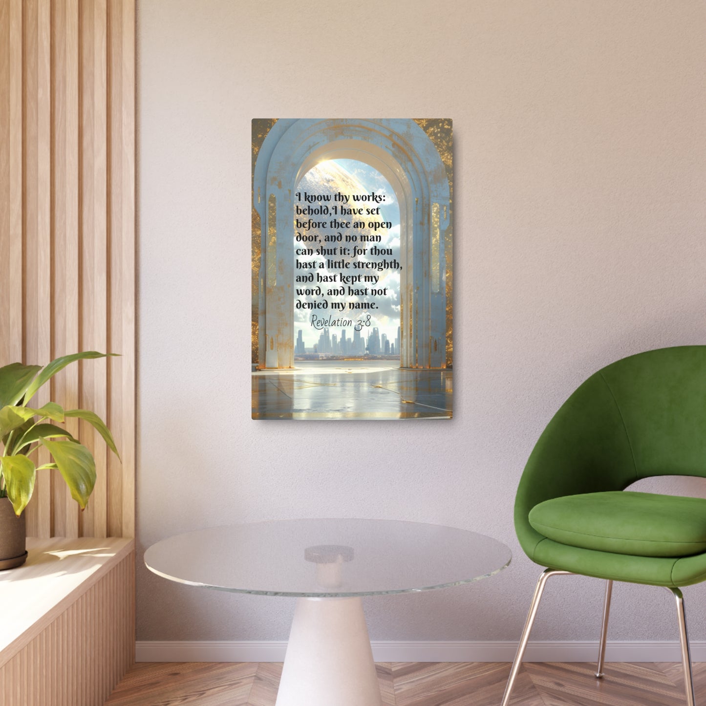 Eternal Access: The Open Door None Can Close-  Metal Wall Art