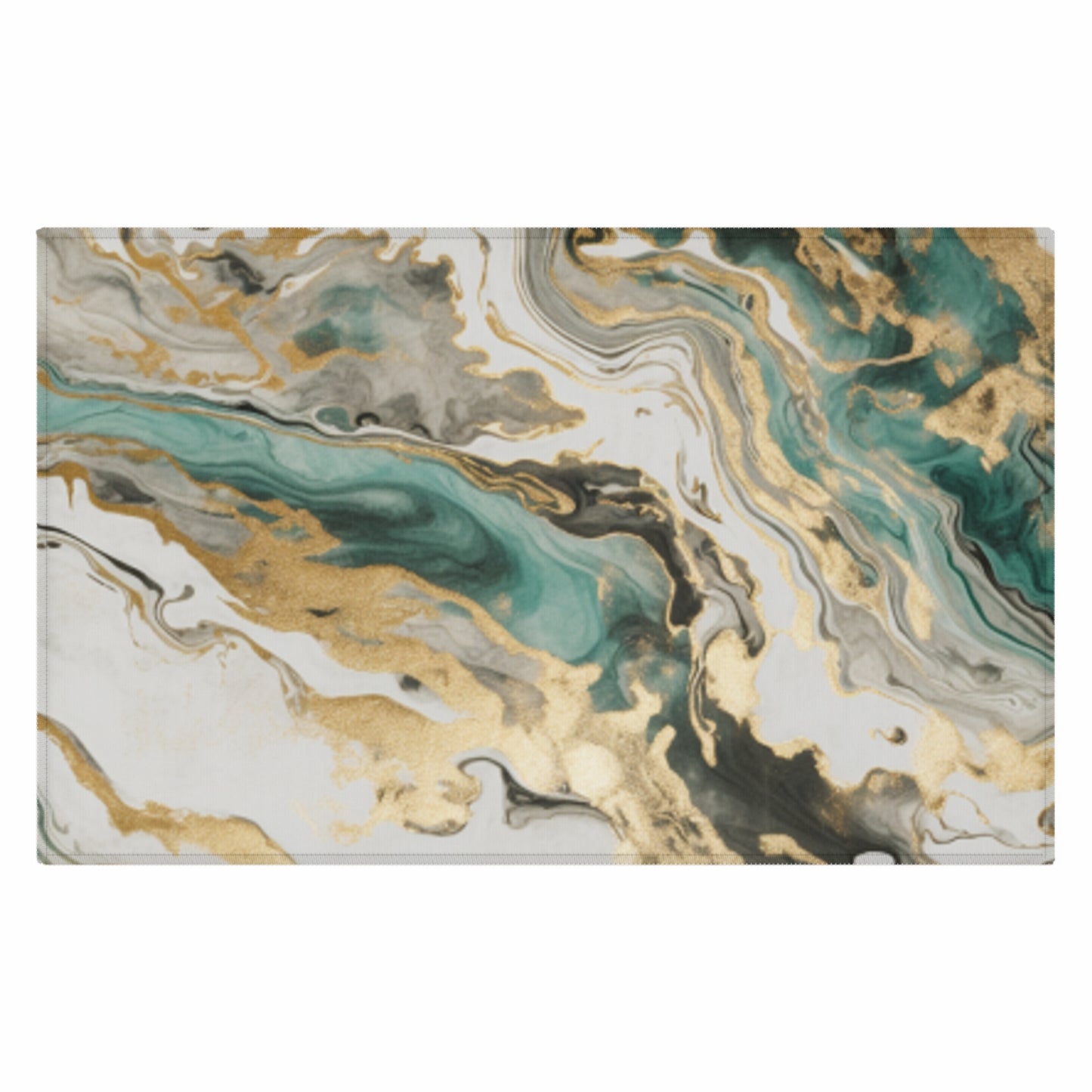 Green Abstract Rug