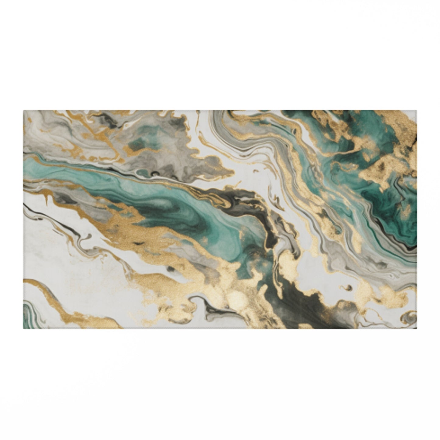 Green Abstract Rug