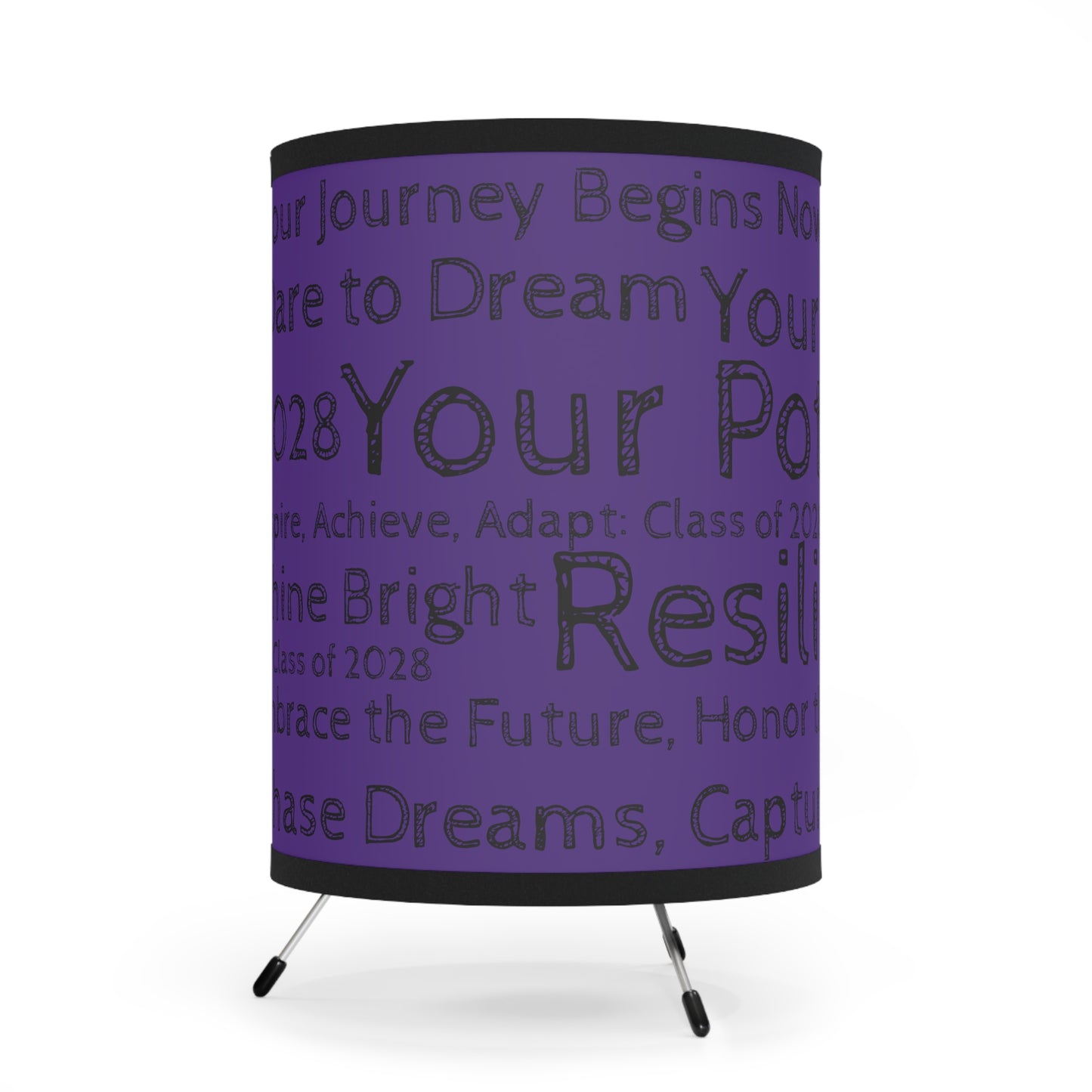 Triumph Tripod Desk Lamp- Dark Purple