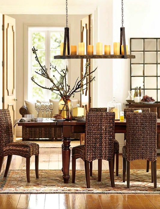 Fiamma Rustic Linear Chandelier