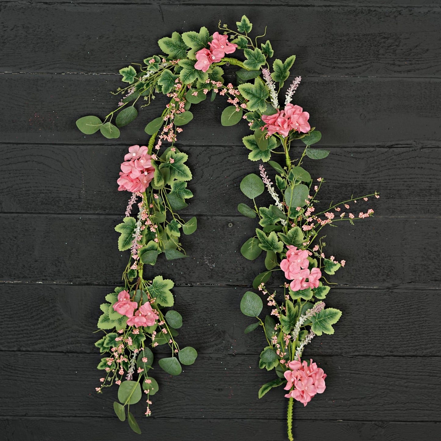 35631-4ft Garland-Pink Hydrangea Garden