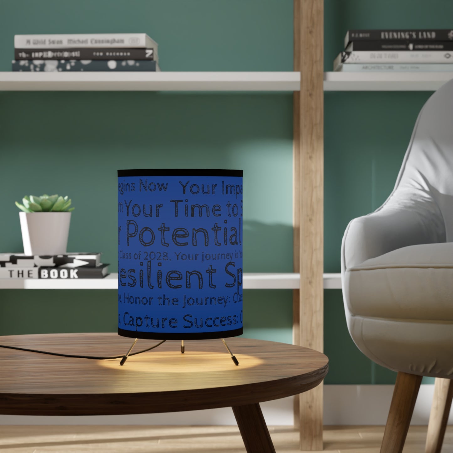 Triumph Tripod Desk Lamp- Dark blue