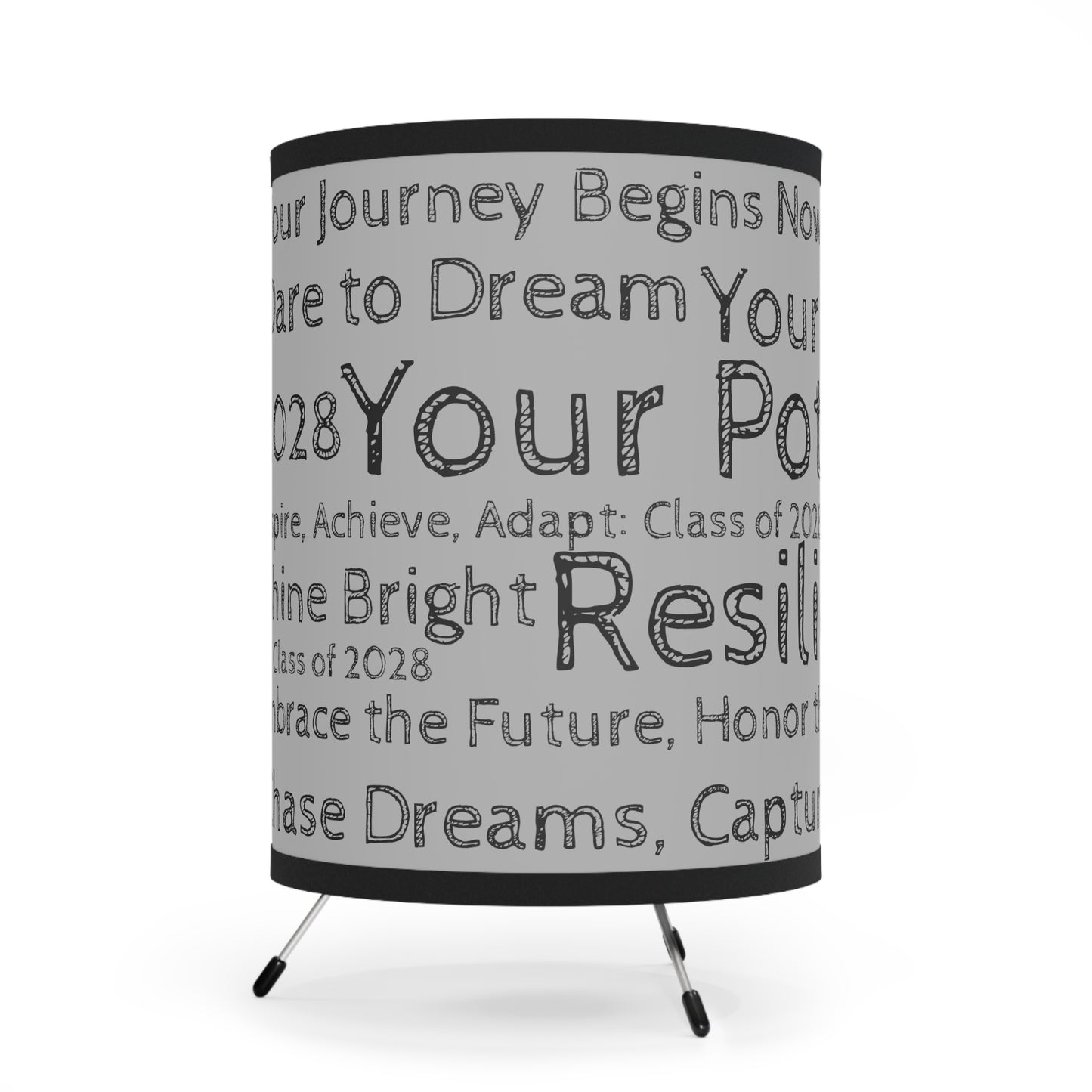 Triumph Tripod Desk Lamp- Gray